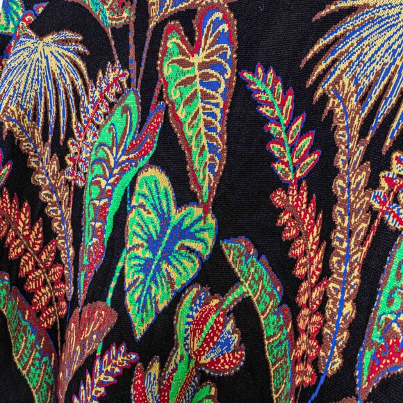 FARM Rio Cool Foliage Cropped Knit Cardigan Large Womens Tropical Print Sweater - Picture 8 of 8